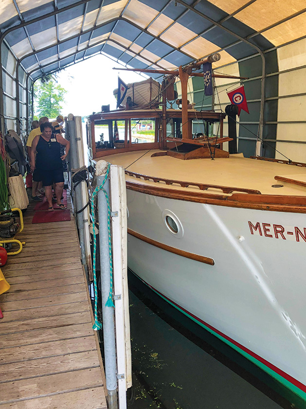A boathouse on the "Boathouses of Lake Minnetonka" tour.