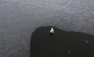 An overhead shot of Lake Minnetonka from the book Above Lake Minnetonka.