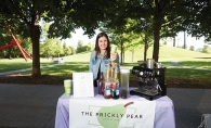 Annika Van Nest with her mobile coffee bar, Prickly Pear.