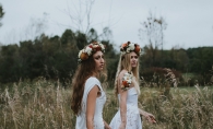 Two women model florals by Rebel Girl Floral