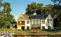 A lakefront home in Wayzata built by Hendel Homes
