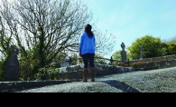 Filmmaker Alia Tarraf at St. Brigid's Well in County Clare, Ireland