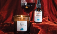 aromatically wine-inspired body sprays and candles