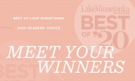 A graphic announcing the Lake Minnetonka Magazine Best of Lake Minnetonka 2020