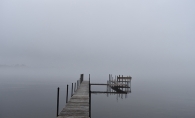 Foggy Dock on Crystal Bay