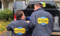 Buddies Pet Food Delivery employees deliver food.