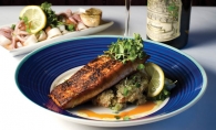 Birch's salmon, served with quinoa, tastes as fresh as if it had been caught seaside and flipped right onto the grill. Birch's salmon, served with quinoa, tastes as fresh as if it had been caught seaside and flipped right onto the grill.