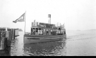 The Minnehaha, a streetcar steamboat on Lake Minnetonka