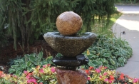 Custom stone fountain by Tonka Bay Fountains.