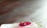 Panna Cotta with Rosemary-Grape Compote