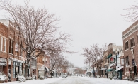 Downtown Excelsior during December.