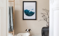 Dog waiting to play in a tidy home