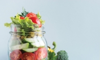 A mason jar salad, one of many ways to spice up your bag lunch suggested by MasterChef Junior contestant Ariana Feygin