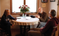 Minnetonka filmmaker Chris Newberry sits down with Jerry and Patty Wetterling while filming a documentary about their son, Jacob Wetterling