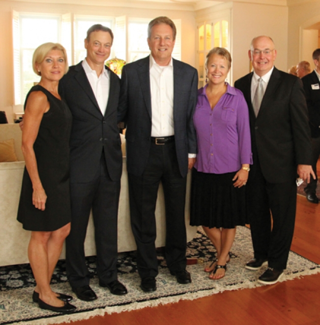 Judy Otter, Gary Sinise, Jeff Fetters, Teri and Bill Popp