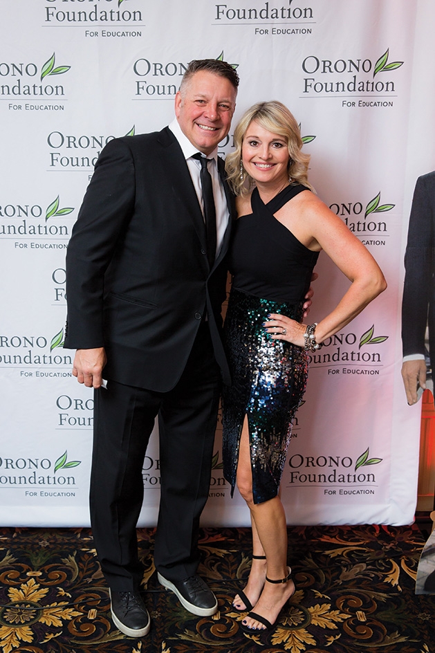 Todd and Shelley Sether at the Orono Foundation's 2019 Red and Blue Bash