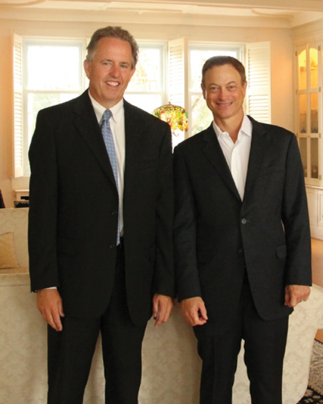 Pete Eckerline with Gary Sinise
