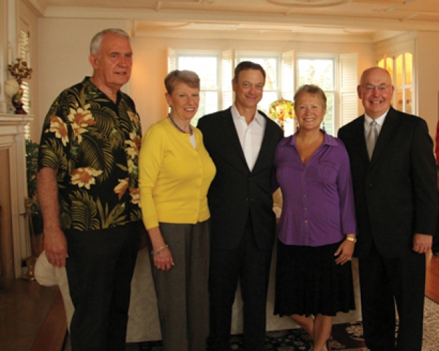 Warren Herreid, Jeannine Rivet, Gary Sinise, Teri and Bill Popp