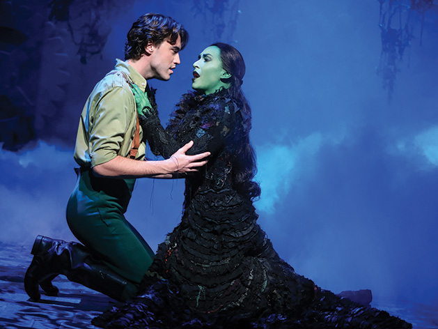 Minnetonka High School alum Ryan McCartan performs as Fiyero with Jessica Vosk in "Wicked" on Broadway