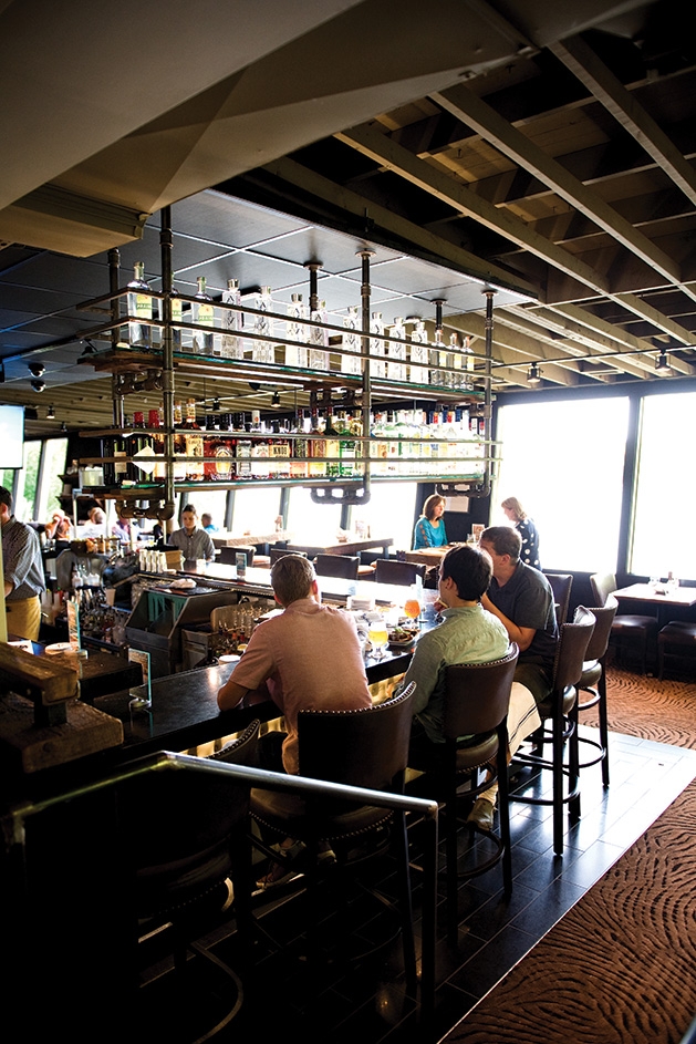 The bar at Birch's on the Lake.