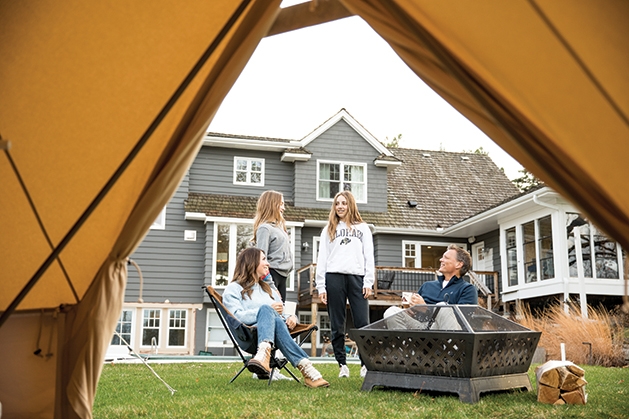 The ideal “campground” might be in your backyard or home. The ideal “campground” might be in your backyard or home.