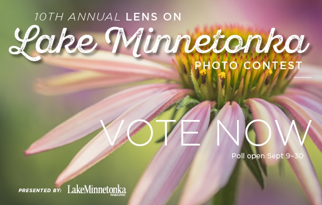 A graphic announcing voting for the 2020 Lens on Lake Minnetonka photo contest.