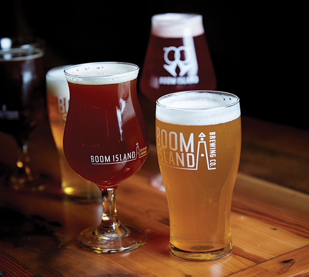 A variety of beers from Boom Island Brewing in Minnetonka.