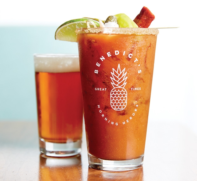 Benedict's bloody mary A bloody mary from Benedict's in Wayzata.