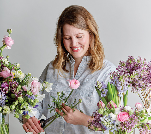 Marie Raley, owner of Laine Moire Floral Design Marie Raley, owner of Laine Moire Floral Design