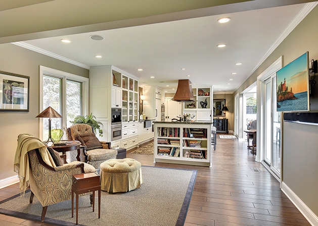 The interior of a home in Amesbury.