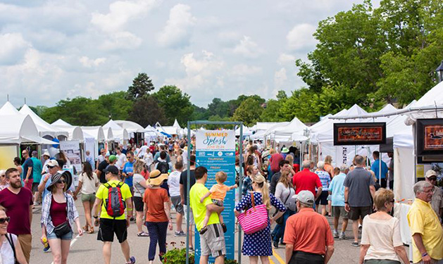 Wayzata residents mill about at Summer Splash, one of Lake Minnetonka's biggest summer events.