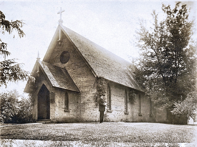 Excelsior's Trinity Episcopal Church chapel circa 1920.