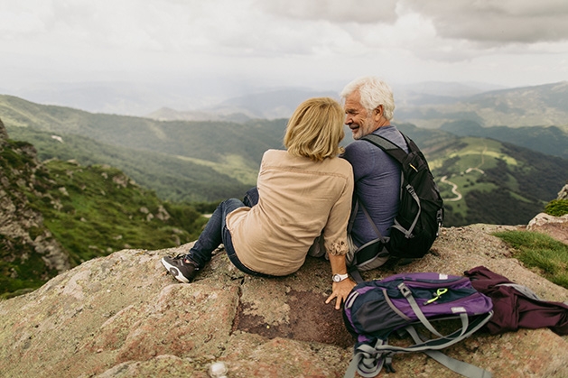 A couple on vacation