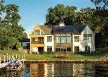 A lakefront home in Wayzata built by Hendel Homes