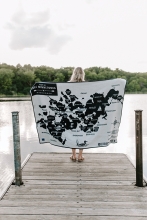 Lake Minnetonka wool blanket