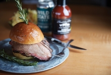 A brisket sandwich from Buddy Boy Barbeque