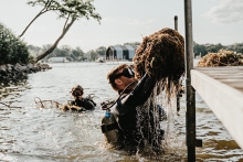 Scuba Diving to Clear Lake Weeds