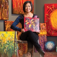 Painter Pamela Sukhum