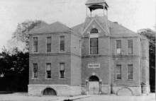 Photo of the first school built in Wayzata