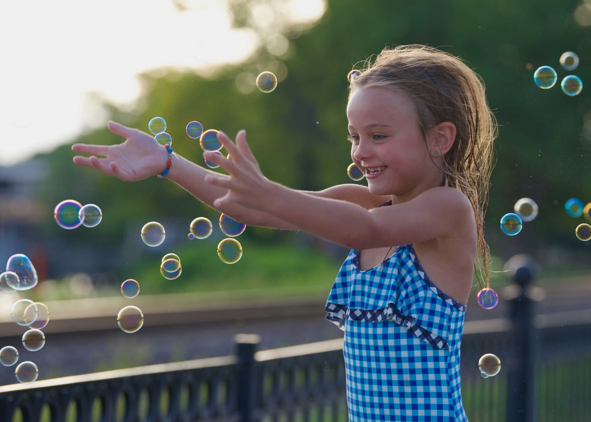 The Magic of Chasing Bubbles at Wayzata Lakefront