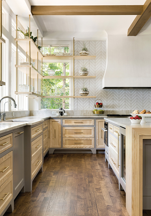 The kitchen inside Paul Douglas' Lake Minnetonka home.