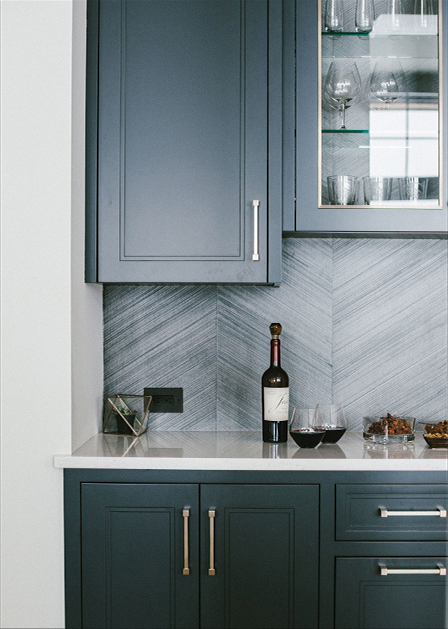 The kitchen of a home built by Hendel Homes in Wayzata