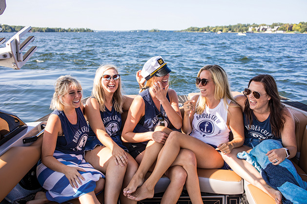 A bachelorette party on Lake Minnetonka