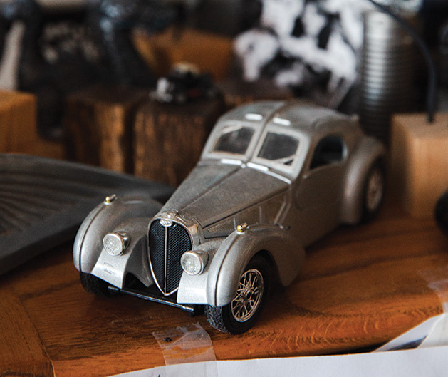 A model car made by C. Ray Frigard