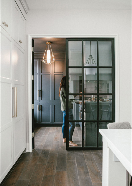 The coffee area of a home built by Hendel Homes in Wayzata